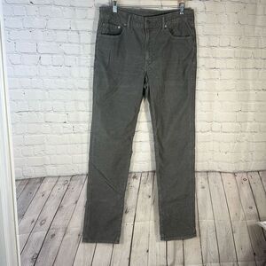 American Eagle AE Pants Men’s‎ 34 Gray Corduroy Original Straight L36 Flex Chino